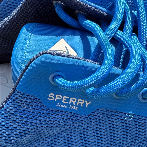 Sperry Vibrant Blue Mesh Sneakers Men size 9 M - Picture 3 of 9
